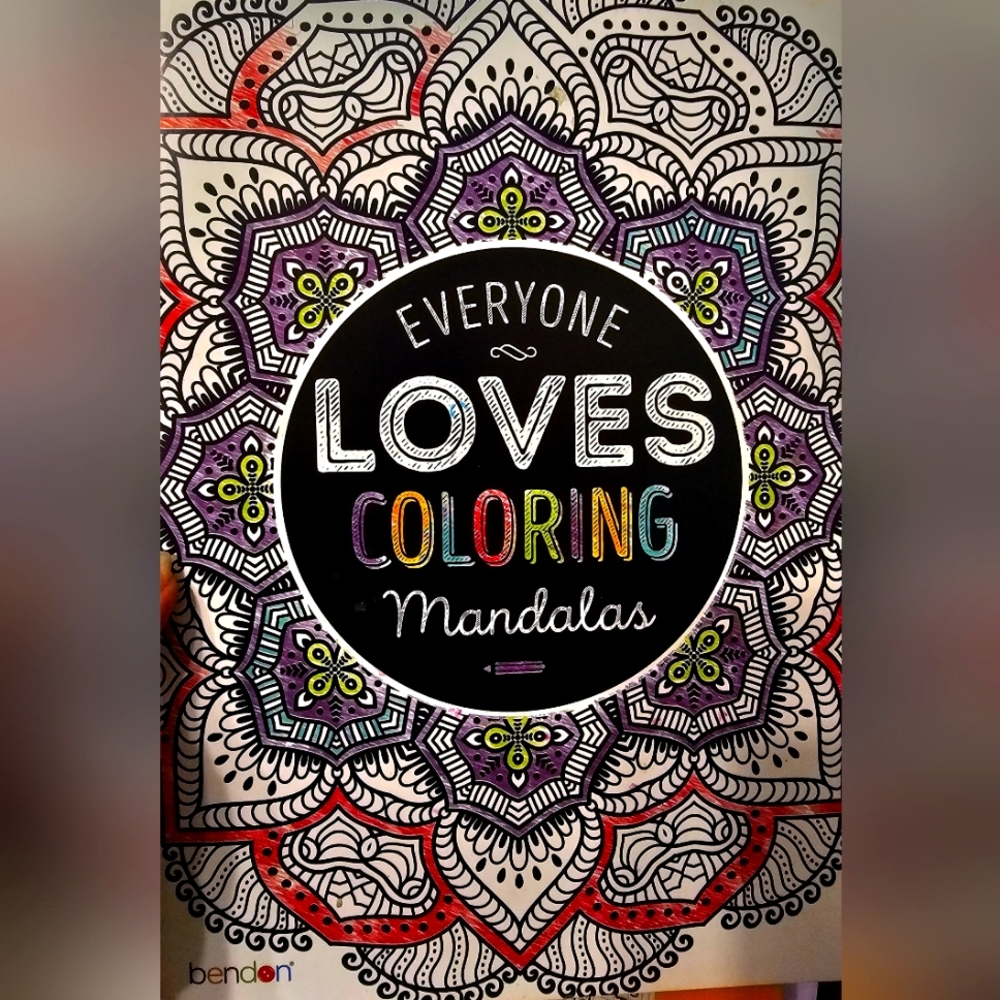 NWT "EVERYONE LOVES COLORING MANDALAS"